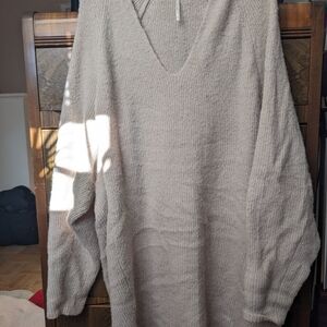 Free People Cozy V-Neck Sweater Dress